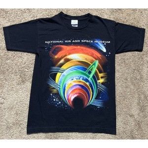 National Air and Space Museum T Shirt Know Your Solar System Mens Small Planets